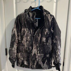Burton Black and White Ski Jacket White Collection Boys